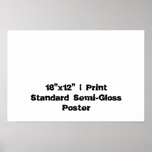 Póster Personalizado 18"x12" Semi Brillo Estándar