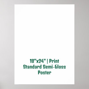Póster Personalizado 18"x24" Semi-Glaseado Estándar