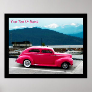 Póster Personalizado 1940 Famoso americano Make Sedan