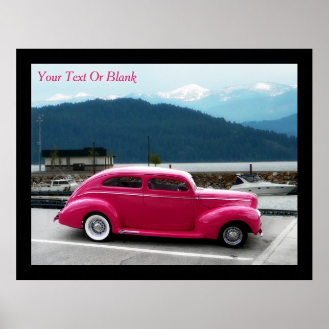 Póster Personalizado 1940 Famoso americano Make Sedan (Frente)