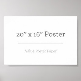 Póster Personalizado 20 x 16 Poster