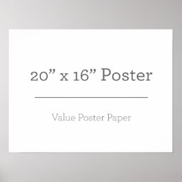 Póster Personalizado 20 x 16 Poster