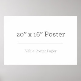 Póster Personalizado 20 x 16 Poster
