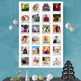 Póster Personalizado 24 Collage de fotos Retro Instant Fi