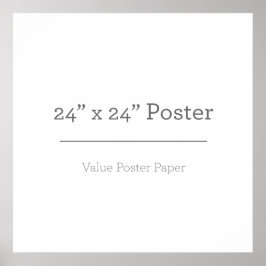 Póster Personalizado 24 x 24 Poster