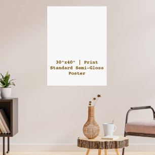 Póster Personalizado 30"x40" Semi-Globo Estándar