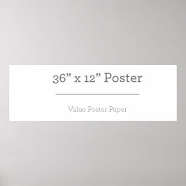 Póster Personalizado 36 x 12 Poster