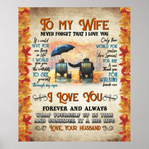 Póster Personalizado A Mi Esposa Por El Esposo