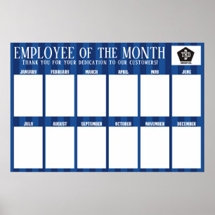 Póster Personalizado a rayas de color empleado de la foto