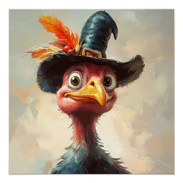 Póster Personalizado Acción de Gracias Turquía (Anverso)