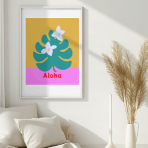 Póster Personalizado aloha colores brillantes poster de p