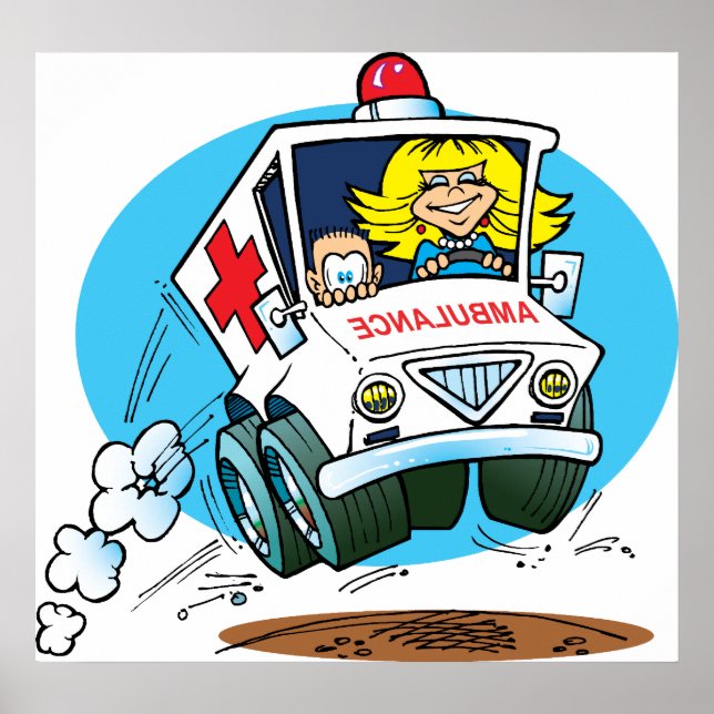 Póster Personalizado Ambulancia (Frente)