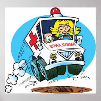 Póster Personalizado Ambulancia