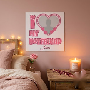 Póster Personalizado Amo a mi Novio – Agregar Foto y Nomb