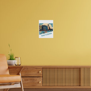 Póster Personalizado Ámsterdam Países Bajos