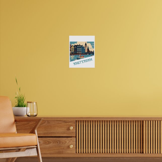 Póster Personalizado Ámsterdam Países Bajos (Salón 2)