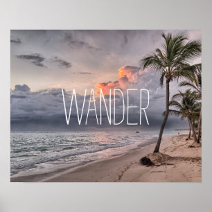 Póster Personalizado añada su foto de viaje wander person