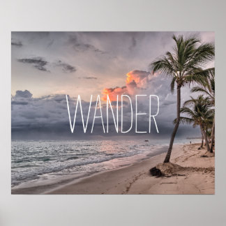 Póster Personalizado añada su foto de viaje wander person