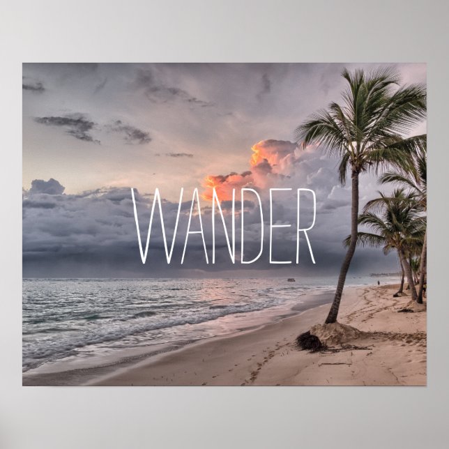 Póster Personalizado añada su foto de viaje wander person