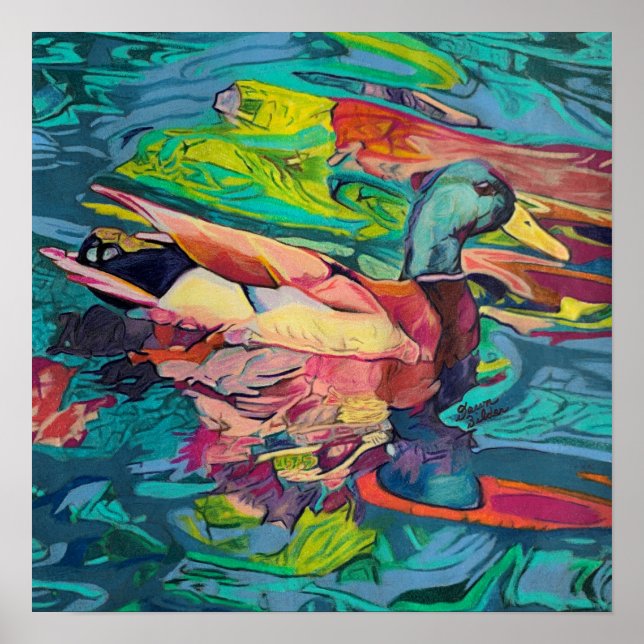 Póster Personalizado Art Duck Print (Frente)