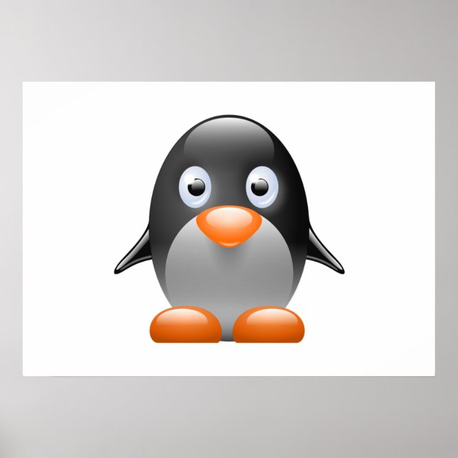 Póster Personalizado Baby Penguin (Frente)