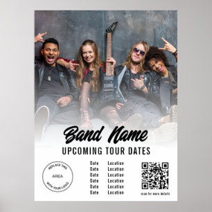 Póster Personalizado Band Photo Logo QR Code Gits Tour Fa