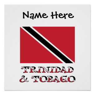 Póster Personalizado Bandera de Trinidad-Tobago Tr
