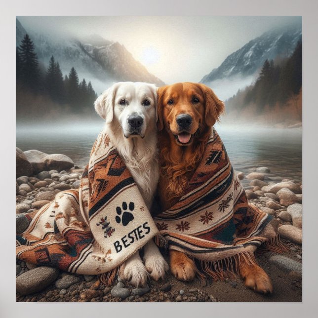 Póster Personalizado Bestie Dog Poster (Frente)