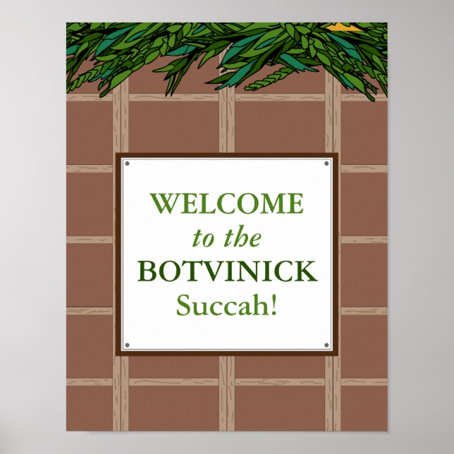 Póster Personalizado - Bienvenido a Succah (Frente)