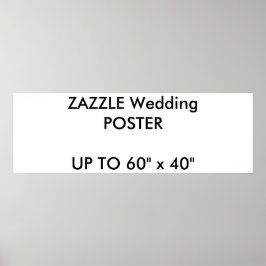 Póster Personalizado boda 36" x 12" Entorno Poster MATTE