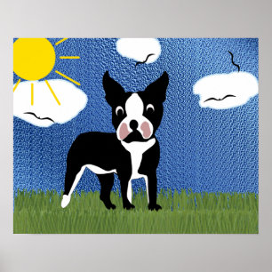 Póster Personalizado Boston Terrier