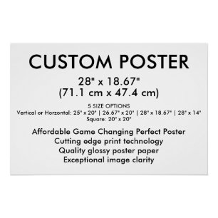 Póster personalizado brillante en formato horizont