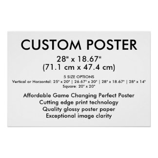 Póster personalizado brillante en formato horizont
