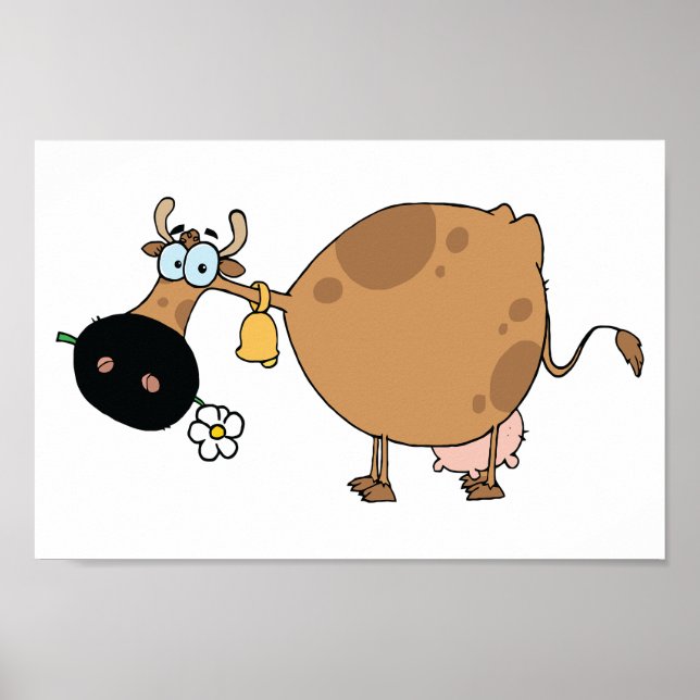 Póster Personalizado Brown Cow (Frente)