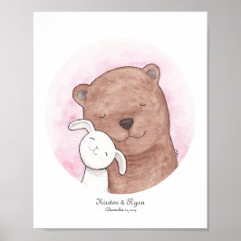 Póster Personalizado Bunny & Bear Poster Personalizado Pa