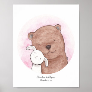 Póster Personalizado Bunny & Bear Poster Personalizado Pa