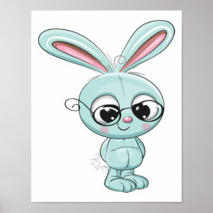 Póster Personalizado Bunny Cute Kawaii
