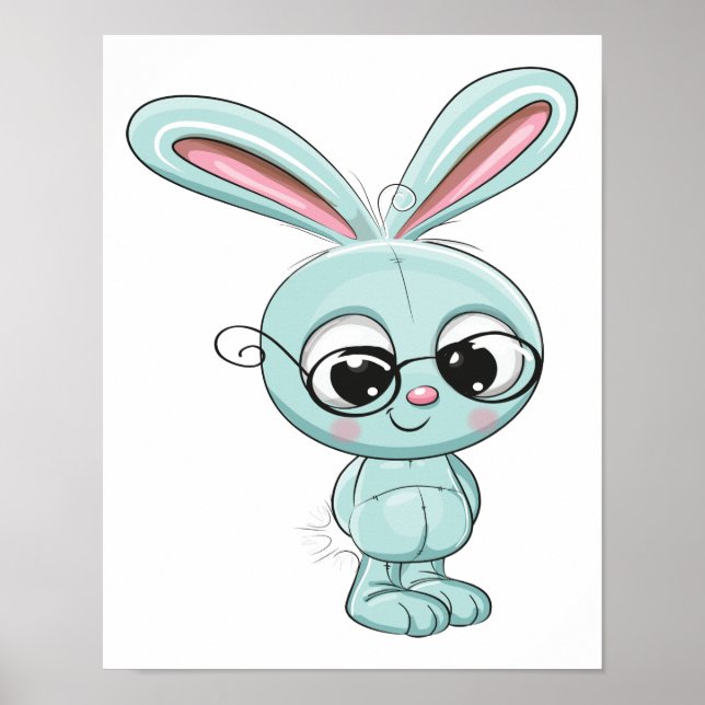 Póster Personalizado Bunny Cute Kawaii (Frente)