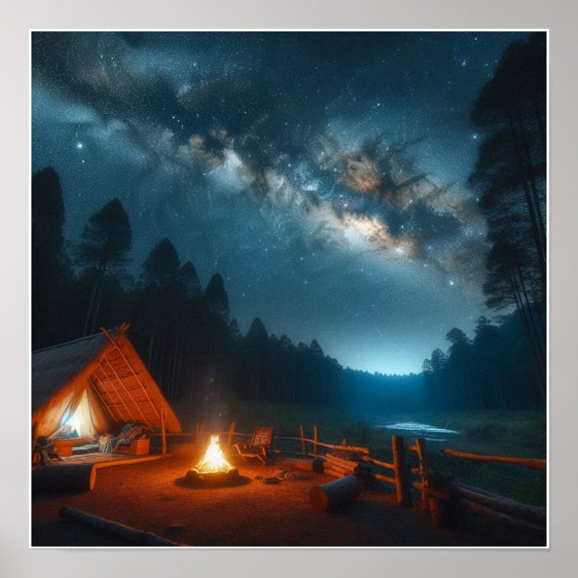 Póster Personalizado Campsite Wall Poster (Frente)