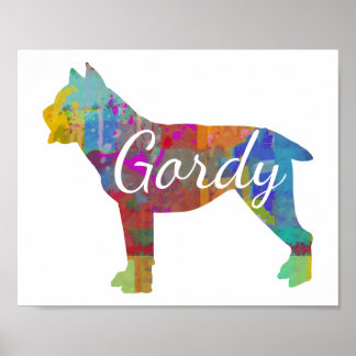 Póster Personalizado Cane Corso Art Print