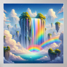 Póster Personalizado Cascading Waterfall Wall Poster