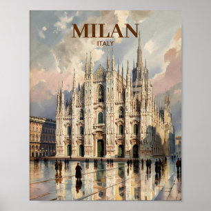 Póster Personalizado Catedral de Milán Duomo di Milano Ac