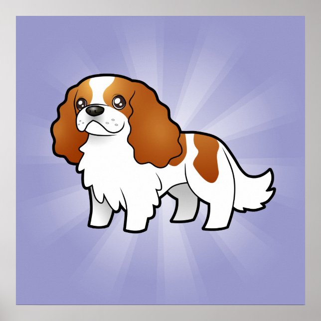 Póster Personalizado Cavalier King Charles Spaniel (Frente)