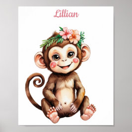 Póster Personalizado Chica jungla enfermera temática Gira