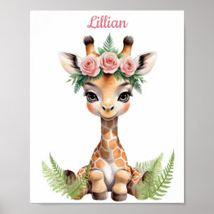 Póster Personalizado Chica jungla enfermera temática Gira