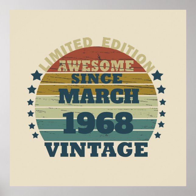 Póster Personalizado cincuenta y cinco años (Frente)