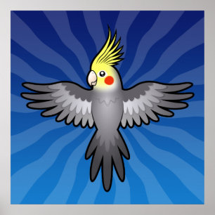 Póster Personalizado Cockatiel