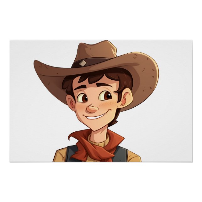 Póster Personalizado Cowboy (Anverso)