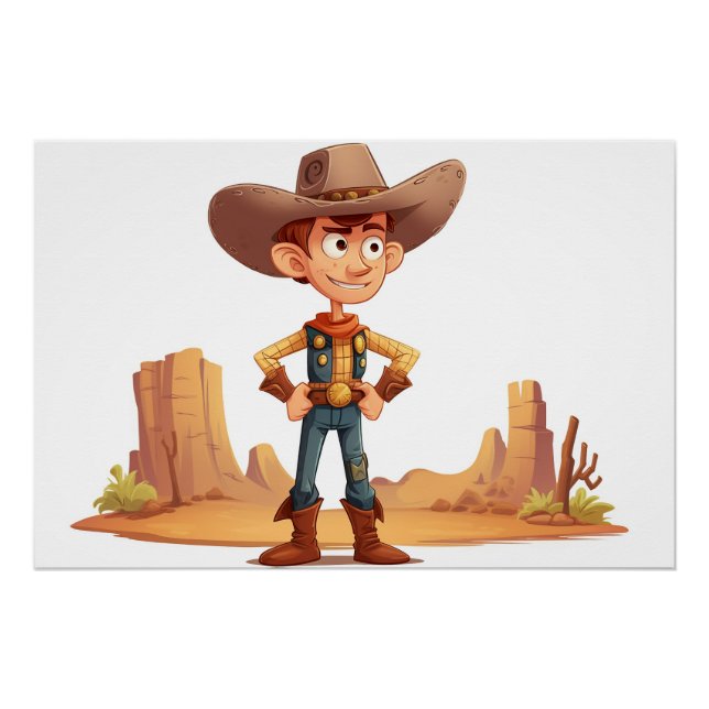 Póster Personalizado Cowboy (Anverso)