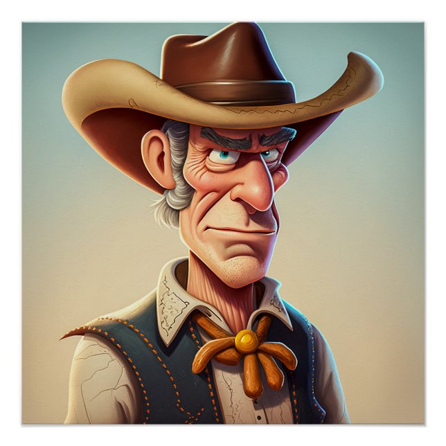 Póster Personalizado Cowboy (Anverso)